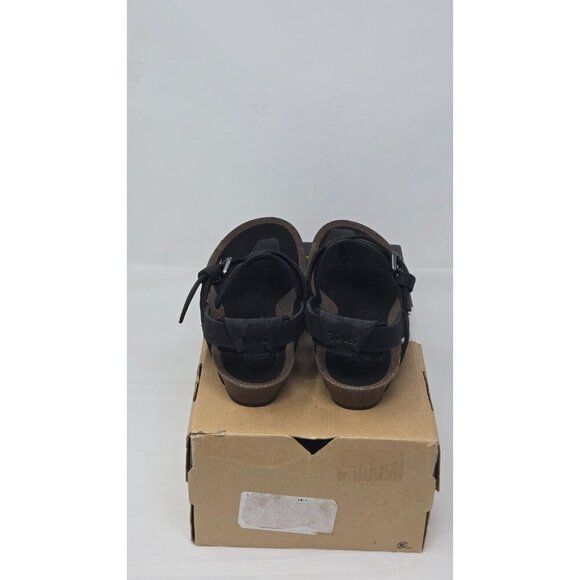 Teva Mahonia 3 Point Wedge black Sandal Women's size 10 - Picture 7 of 9